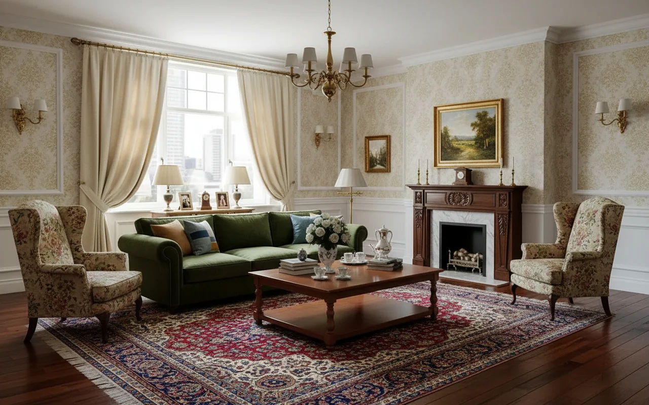 Living room photo after enhancement